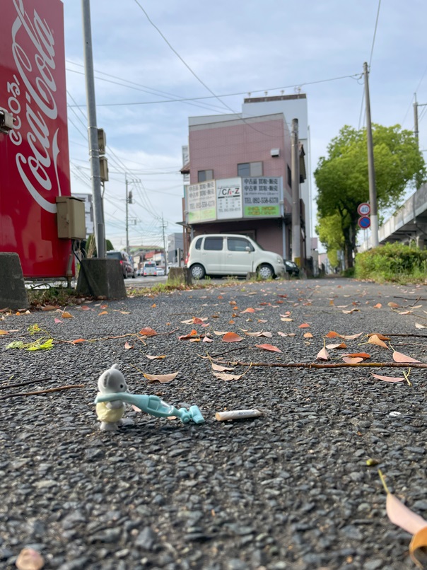 4月12日 タバコのポイ捨て21本