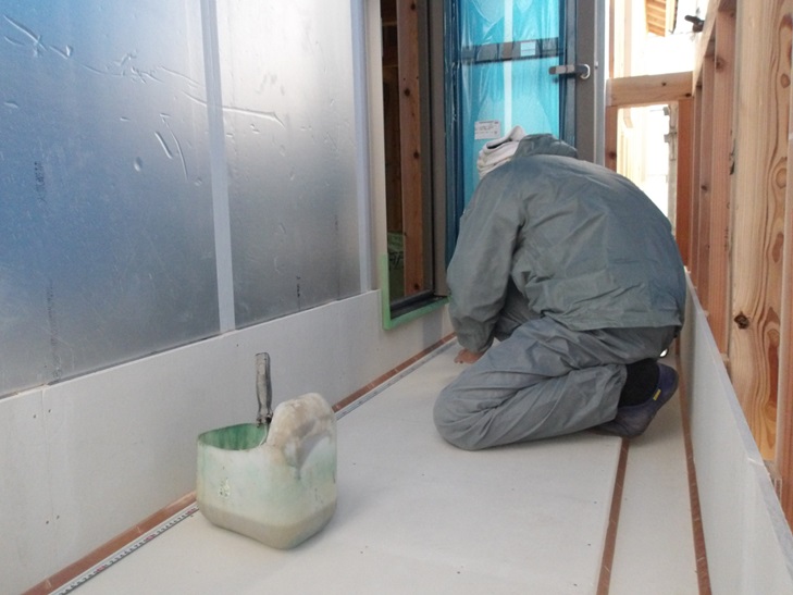 バルコニー FRP防水工事 那珂川市つながる家 注文住宅 福建住宅株式会社