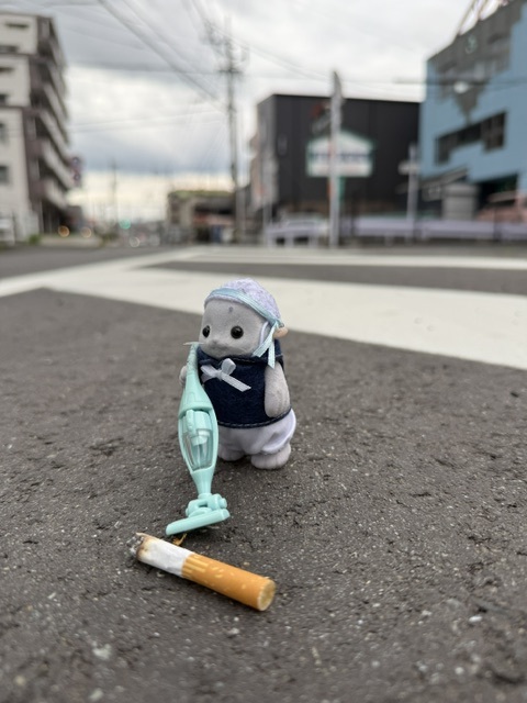 5月8日 タバコのポイ捨て20本