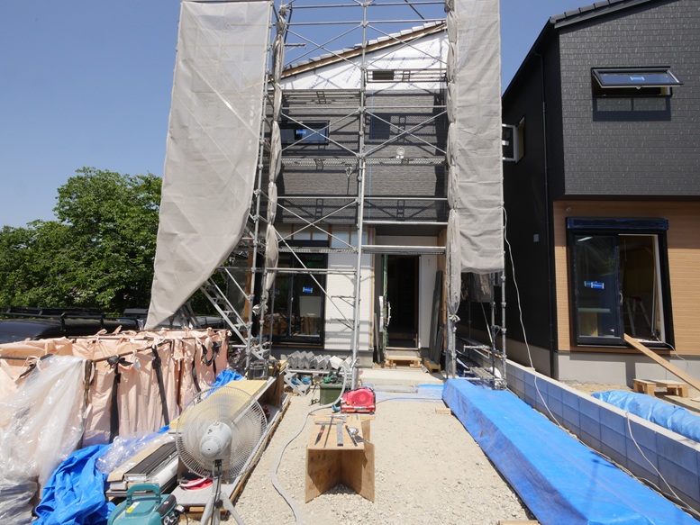 外壁サイディング工事 春日市白水ヶ丘 住み心地いい外断熱のプレミアムな建売住宅
