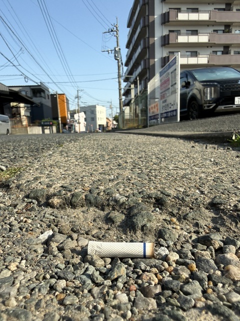 5月16日 タバコのポイ捨て26本 拳を固めろ