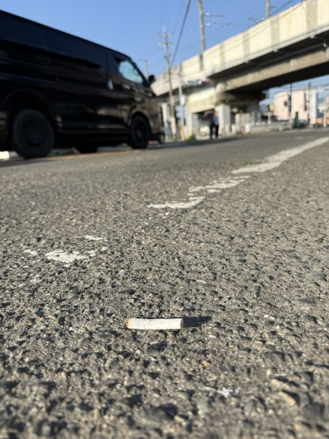 5月18日 タバコのポイ捨て25本